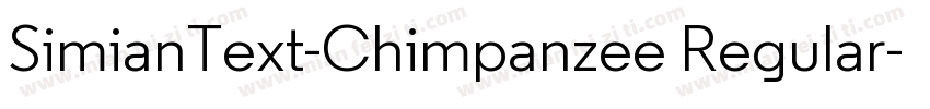 SimianText-Chimpanzee Regular字体转换